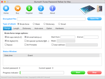 itunes password refixer for mac screenshot
