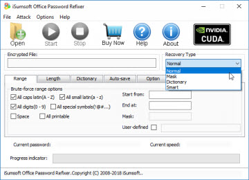 Office password refixer screenshot