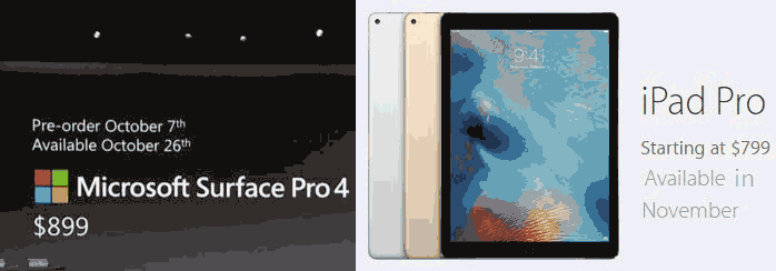Surface pro vs ipad pro