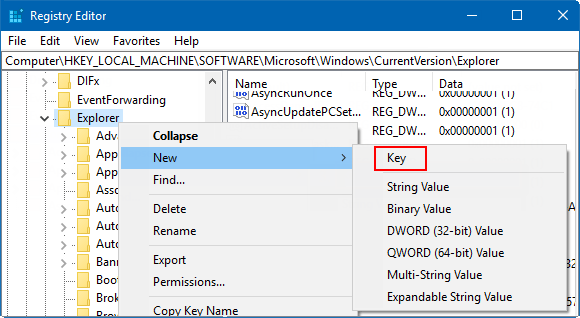 Create Shell Icons registry key