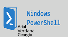 change Windows powershell font and layout