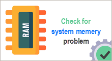 Check for memory problem in Windows