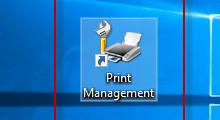 create shortcut for Print Management