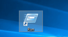 create Run shortcut