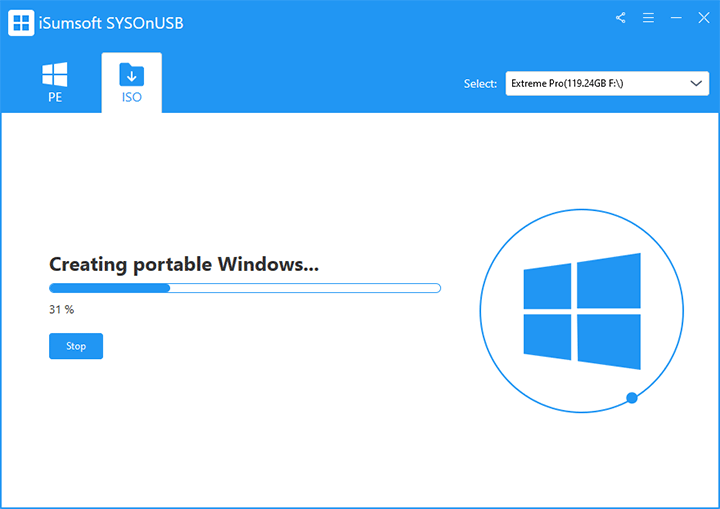 creating Windows To Go USB from ISO