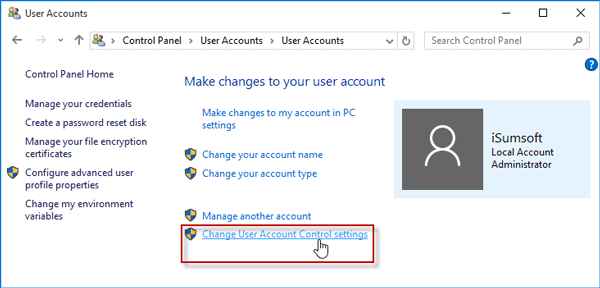 Vista Security User Account Control