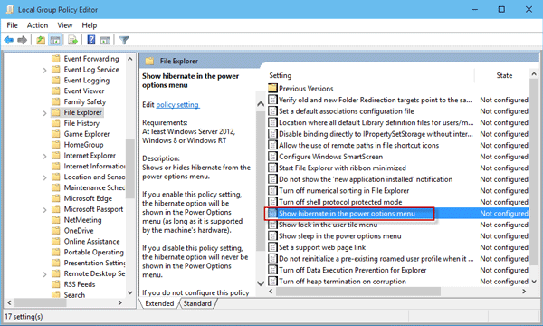 Activate Hibernate In Windows Vista