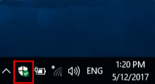 hide Windows Defender icon in notification center