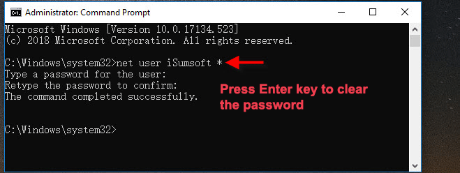 bypass password with command