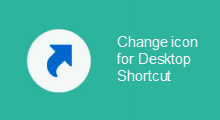 Change desktop shortcut icon