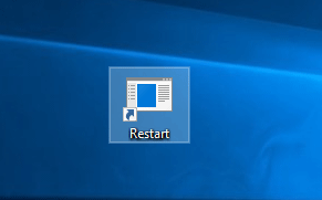 Restart shortcut on desktop
