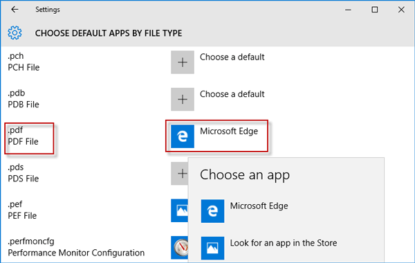 Click on Microsoft Edge