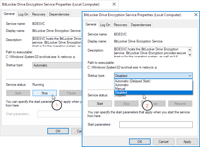 Disable unnecessary services via Windows Services Manager