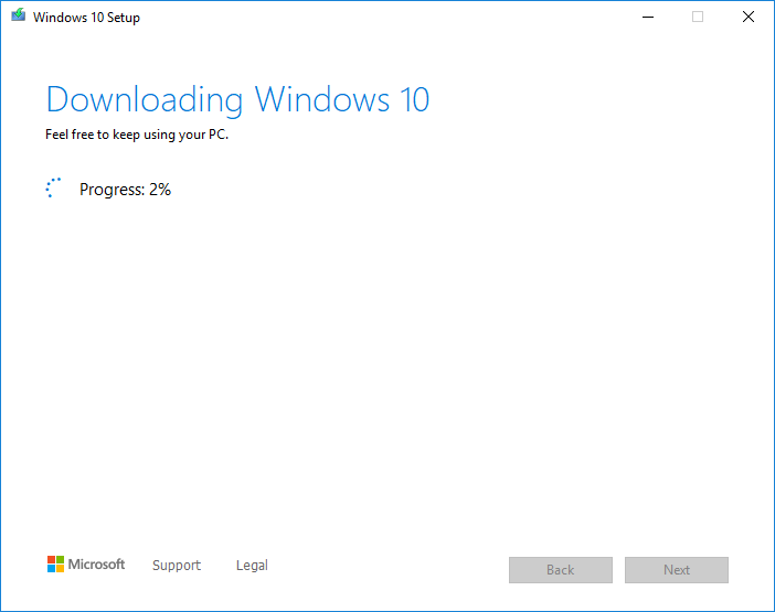 creating Windows 10 ISO file