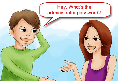 ask administrator for password