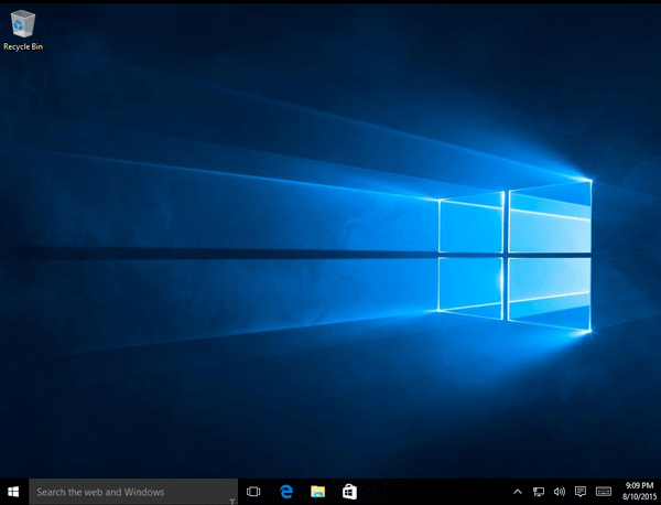 Windows 10 is installed in virtual machine