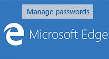 modify Saved Password in Microsoft Edge