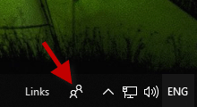 remove the People icon from taskbar