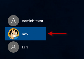Choose another admin account