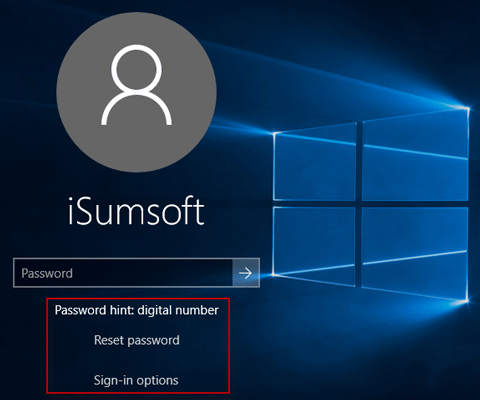 Unlock Windows 10 with sign-in screen