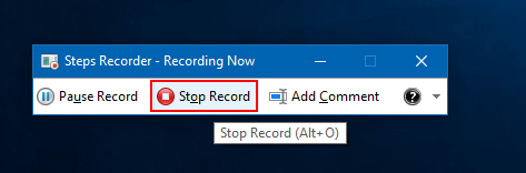 Stop record