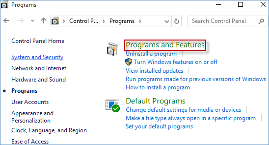 hit programs and features link