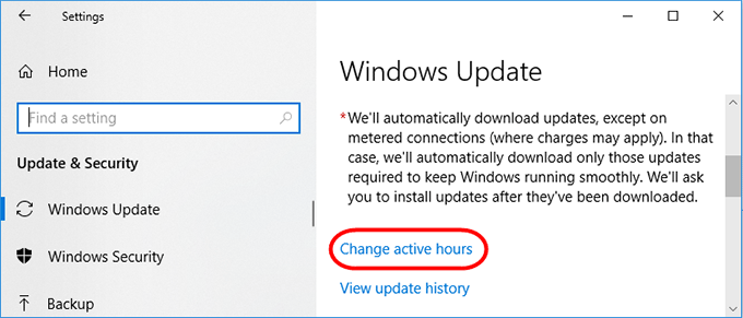 change active hours