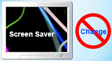 prevent user from changing screen saver