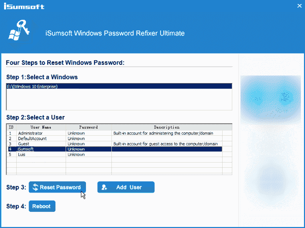 Reset HUAWEI MateBook password