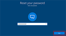 reset Microsoft account password Windows 10