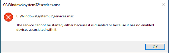 Service.msc not opening 