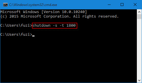 Shutdown Vista Command Line