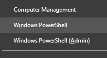 Switch command prompt and powershell in WinX menu