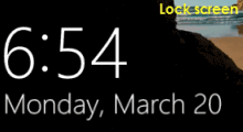 Take screenshot on lock screen