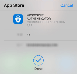 Download the Microsoft Authenticator app from App Store