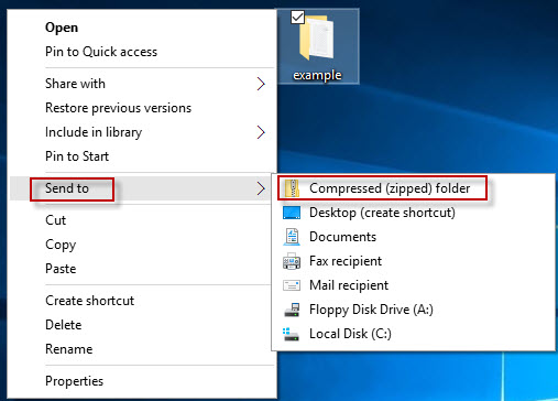 Send Compressed Folder Missing Vista