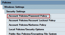 Change Password Policy on Windows Server 2008 R2