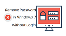 remove password in Windows 7 without login