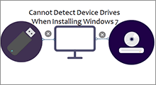 cannot detect device drives when installing Windows 7