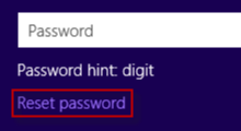 remove Windows 8 password when locked out