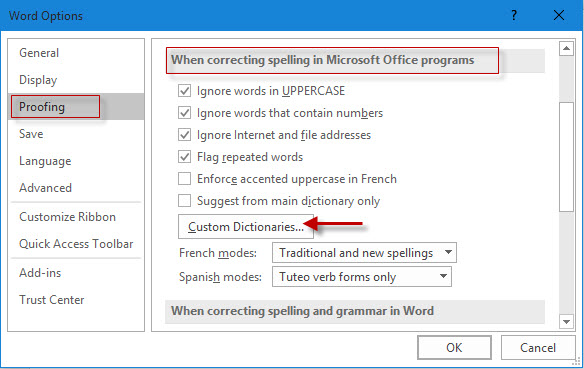 How To Add Words To Custom Dictionary In Microsoft Word 2016 Isumsoft