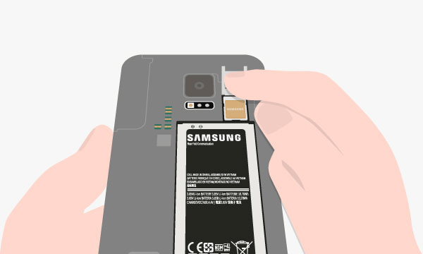 take out sd card