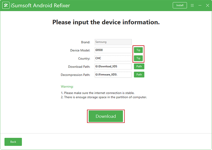 complete device information