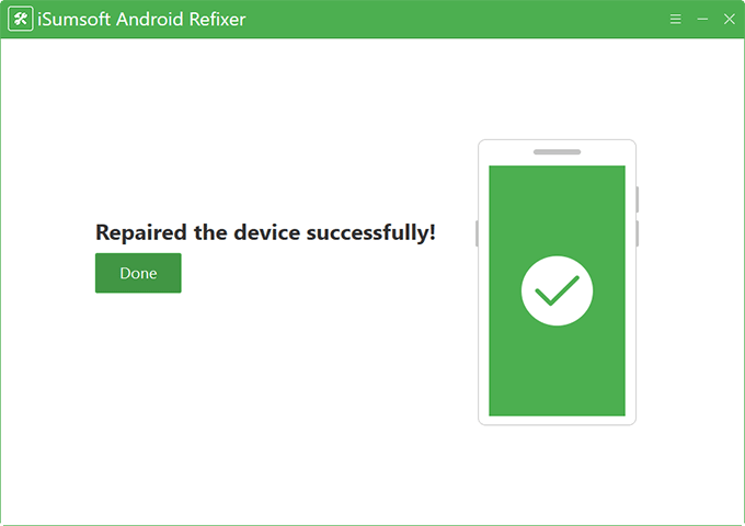 repair successfully