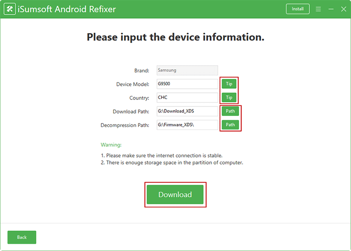 input device information