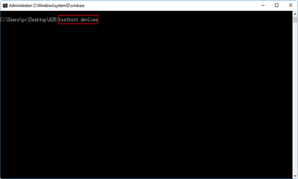input fastboot devices