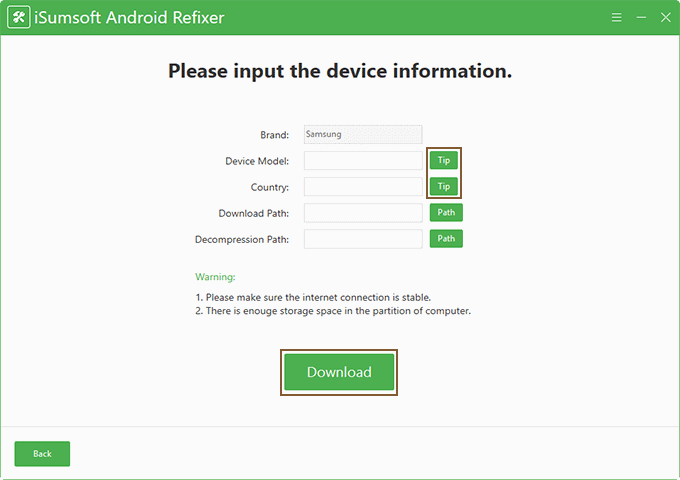 input device information