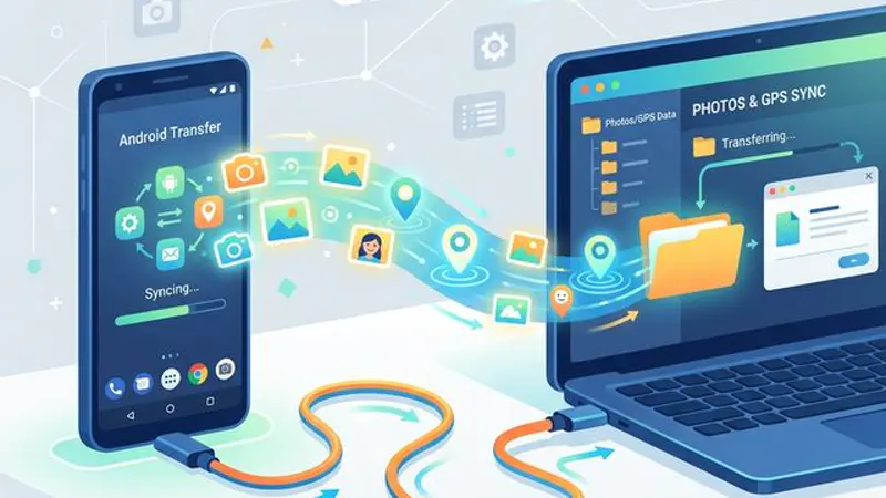 USB Photo Transfer to Keep GPS Data