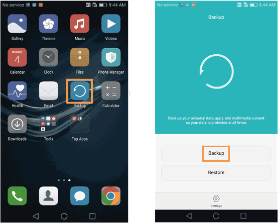 Huawei Backup app