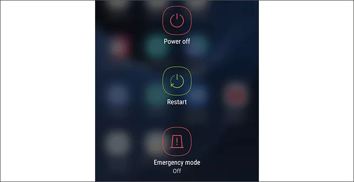 try to restart phone